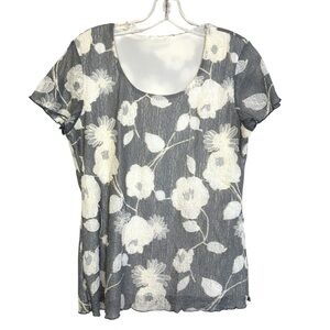 Vintage 90s Y2K Ethereal Fairy Whimsigoth Coquette Floral Top